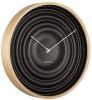Karlsson Wandklokken Wall clock Scandi Ribble wood case Zwart online kopen