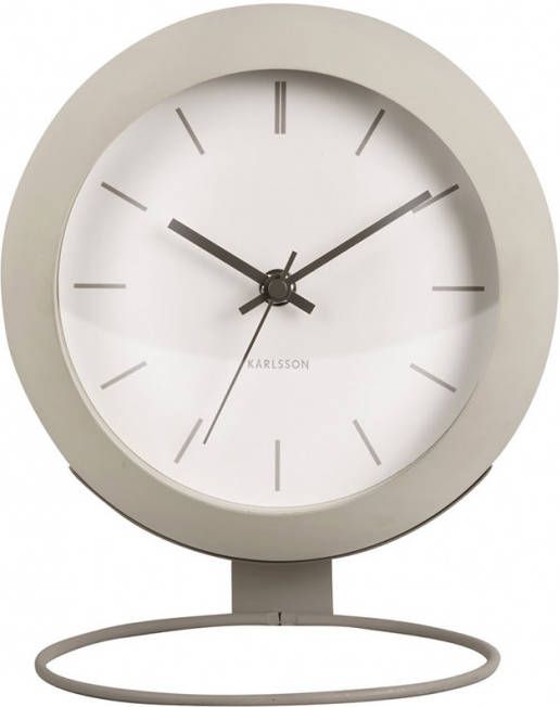 Karlsson Tafelklokken Table clock Nirvana Globe Grijs online kopen