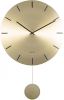 Karlsson Wandklokken Wall clock Impressive pendulum Goudkleurig online kopen