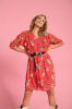 Pom Amsterdam Flower Confetti Poppy Dress , Rood, Dames online kopen