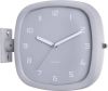 Karlsson Wandklokken Wall clock Doubler rubberized white Grijs online kopen