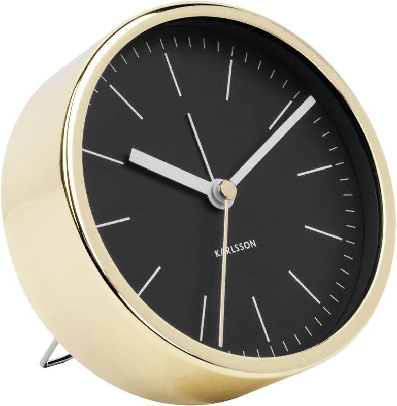 Karlsson Wekkers Alarm clock Minimal BOX32 Design Zwart