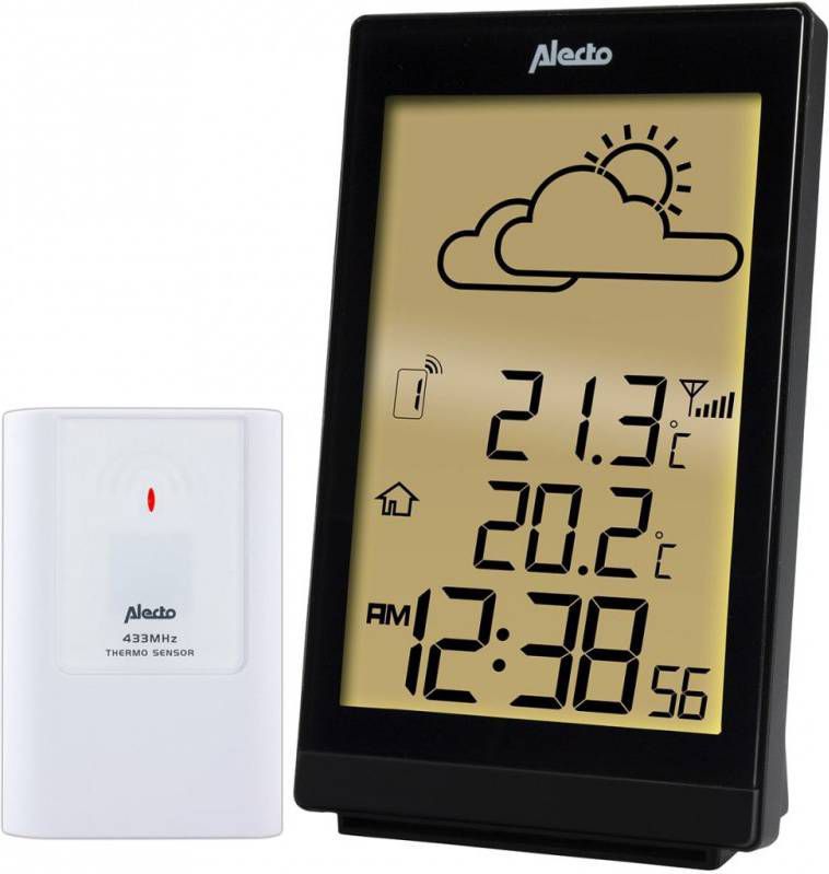 Alecto WS-2300 Digitale Weerstation - Zwart/Wit - Draadloos - Met Buiten Sensor kopen? | | Weerstations