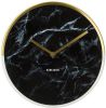 Karlsson Marble Delight Wandklok 30 cm Zwart/goud online kopen