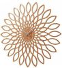 Karlsson Wandklokken Wall Clock Sunflower Wood Finish Bruin online kopen