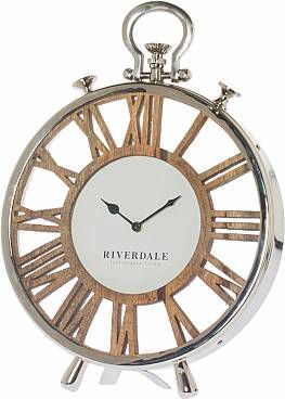 Riverdale Luton Tafelklok Zilver 40 x 30 cm online kopen