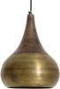 Light&Living Hanglamp Saida brons met houten kop 35 x Ø28 online kopen