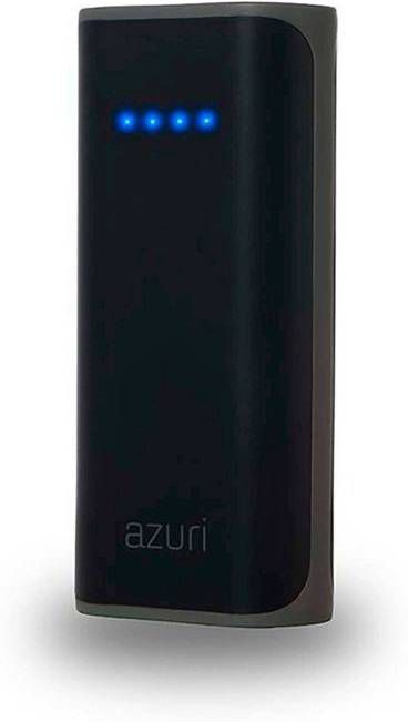 Azuri Powerbank 4.000 mAh Powerbank Zwart - Klokken.shop