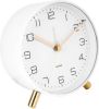 Karlsson Wekkers Alarm clock Lofty metal matt D. 11cm Wit online kopen