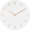 Karlsson Wandklokken Wall Clock Charm Steel Small Wit online kopen