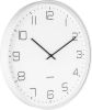 Karlsson Wandklokken Wall clock Lofty iron matt, D. 40cm Wit online kopen