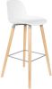 Zuiver Albert Kuip Stoel Counter Hout/Kunststof 45 x 89 cm Donkergrijs online kopen