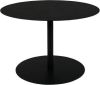 Zuiver Snow Sidetable Staal Rond 40 x Ø60 cm Zwart online kopen