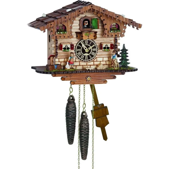 Trenkle 1511 - Chalet-Koekoeksklok - 1-daags ketting uurwerk - Kuckuck Classic bruin
