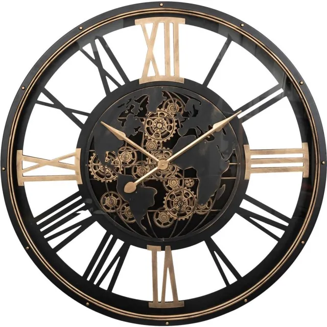 Atmosphera Créateur d'intérieur® Mechanische klok D110 cm, clARK Noir