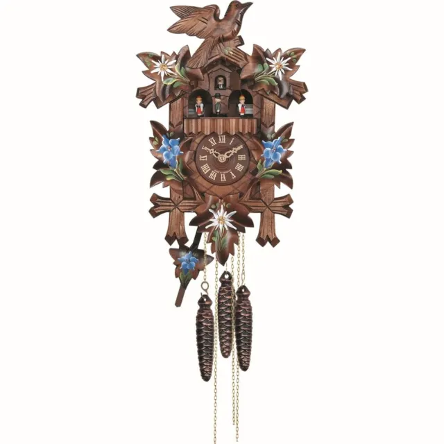 Engstler 532/10 - Koekoeksklok - 1-daags kettinguurwerk - Notenhout - 35 cm Bruin