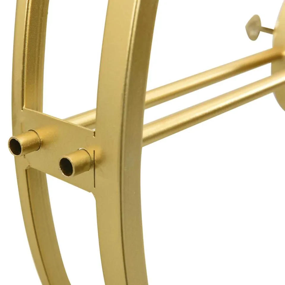 vidaXL Wandklok 52 cm ijzer goudkleurig, foto 4