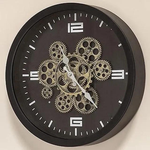 Moortje Klok - Tandwiel - Ø38 cm - Zwart