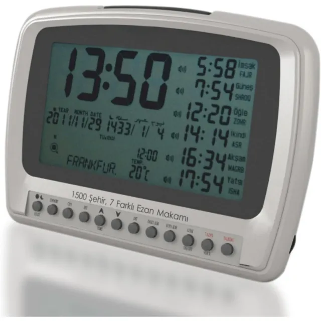 Thuys Digitale Alarmklok 1500 – LED Wekker Met 12 – 24 Uurs Instelling – Helder Display Wit