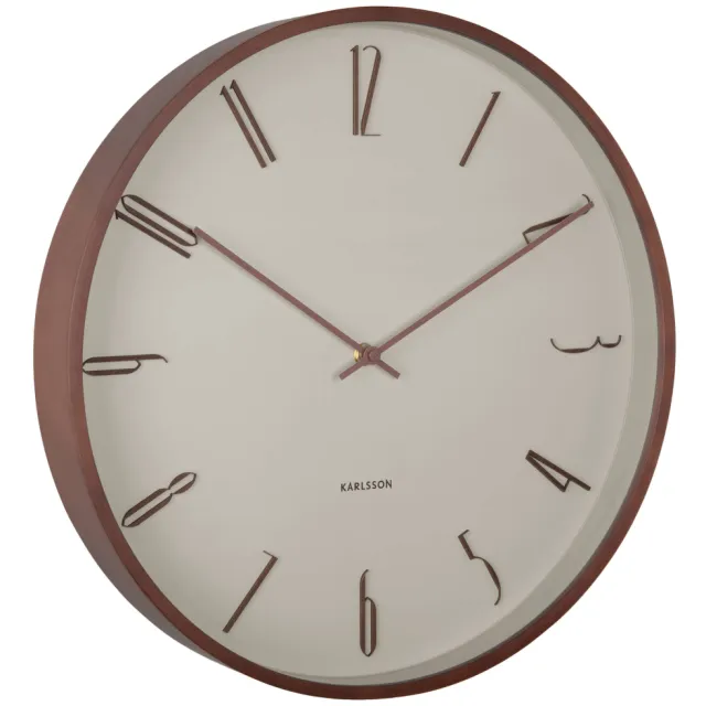 Karlsson Scandia wandklok beige Warmgrijs