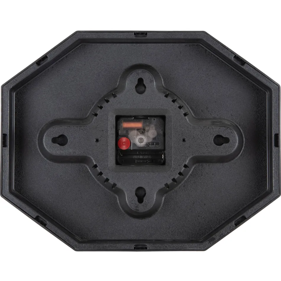 Karlsson Modern Factory Octagon wandklok bruin, foto 3