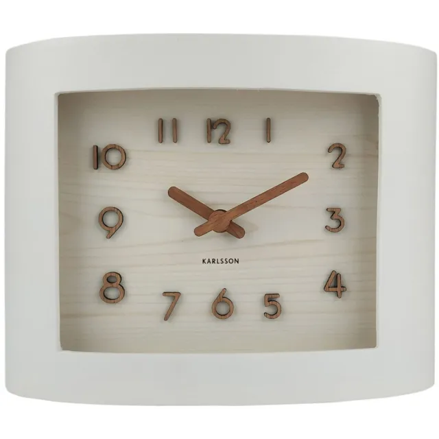 Karlsson Tafelklok Sole Squared - Wit - 8.4x22.1x16.9cm - Modern