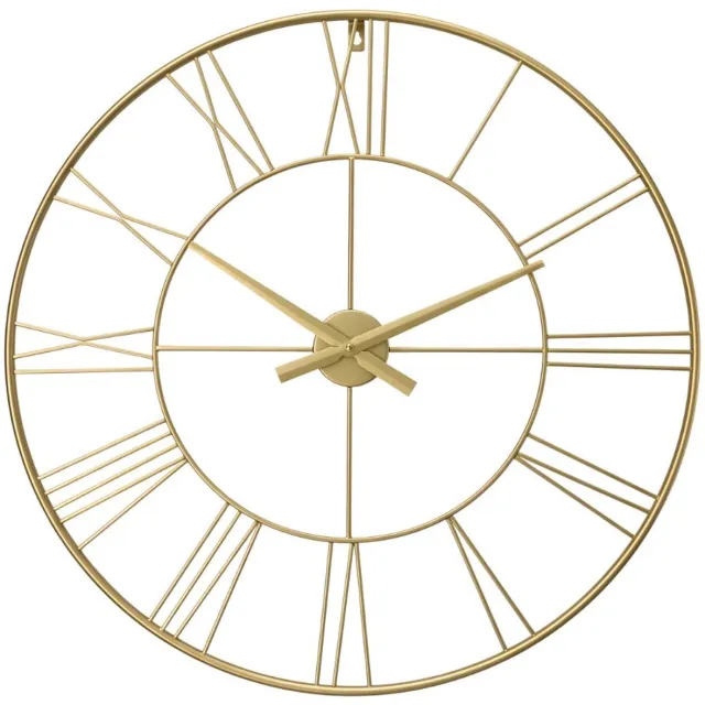 SCENA LIVING Industriële wandklok ARATIO, Ø 70 cm goud