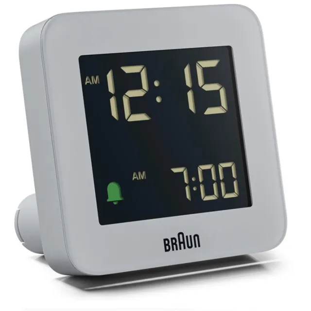 Braun BC09G - Wekker - Digitaal - Grijs