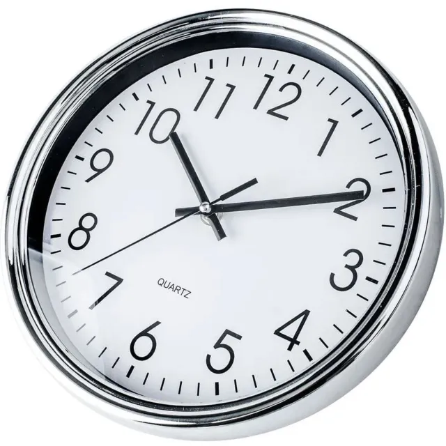 Küken Kuken 25 Cm Keukenklok Wit,Zilver White / Silver