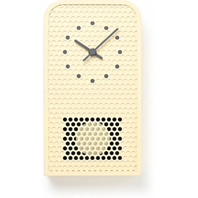 Lemnos MOOV - Pendelklok -Modern-Zachtgeel-Stil-Uurwerk. Ivory/Zachtgeel