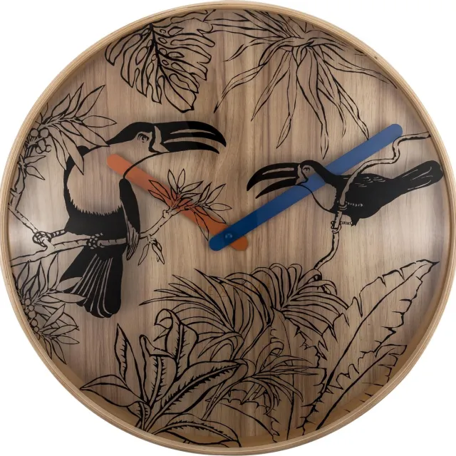 Tropical Birds Klok Bruin