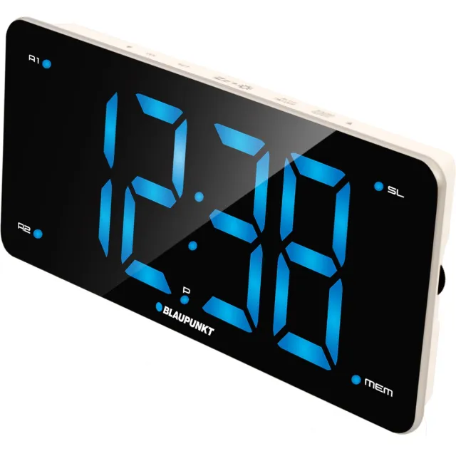Blaupunkt CR15WH - USB-radio met LED-display en FM radio Wit