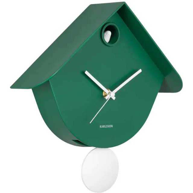 Karlsson Wandklok Cool Retro - Groen - 7.5x25.5x25.8cm - Wandklok Modern