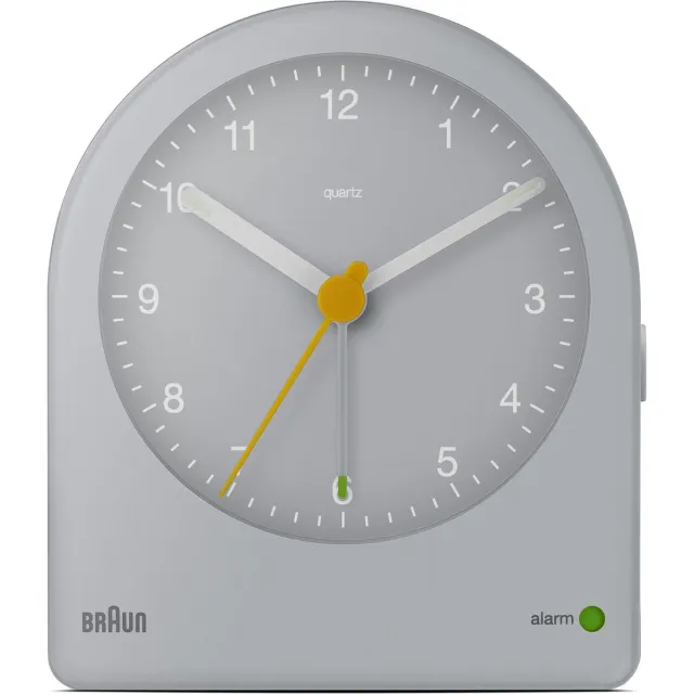 Braun BC22G - Wekker - Analoog - Stil uurwerk - Grijs