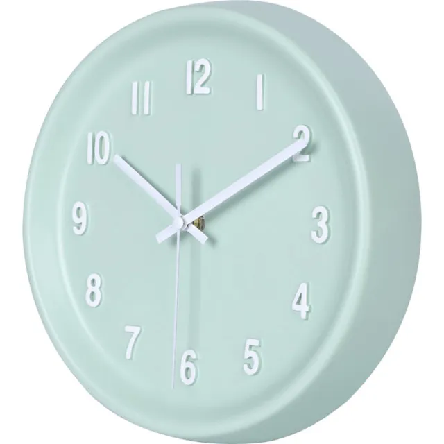 SensaHome Wandklok Oslo - Modern Scandinavisch Design - Ronde Klok - Ø25cm - Turquoise Turkoois
