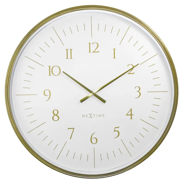 Nextime Galaxy Large wandklok 77 cm wit
