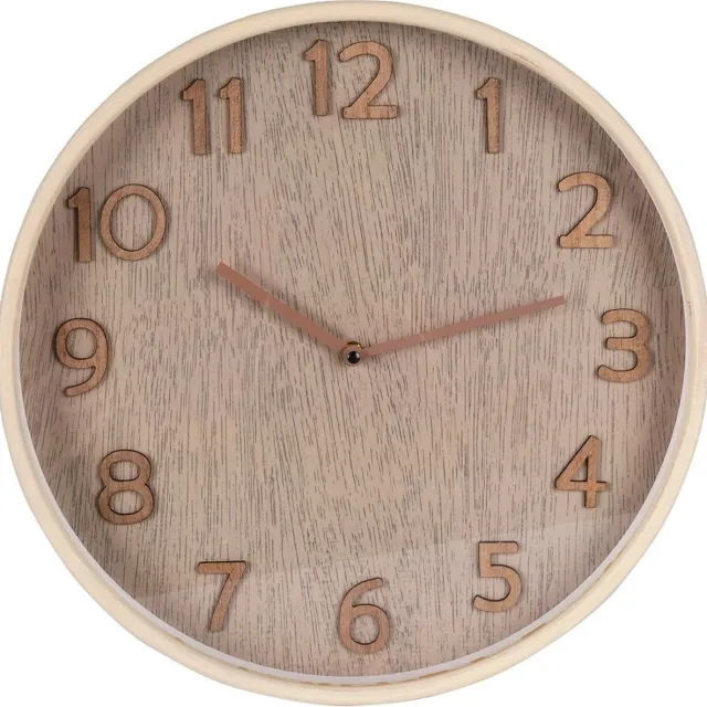 vilde Wandklok Beige 38 cm - Uurwerk - Keukenklok - Wand - Muur - Klok