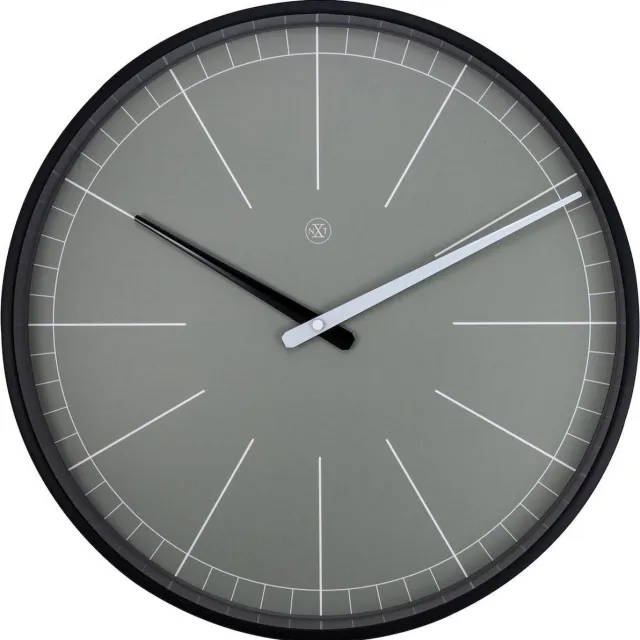 NeXtime nXt Gray – Wandklok – 40 cm – Metaal – Grijs Grey
