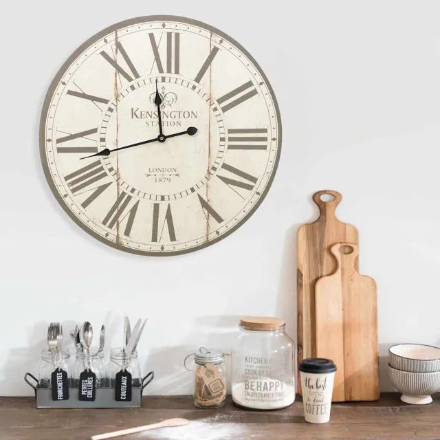vidaXL Wandklok vintage stijl 60 cm Londen Meerkleurig