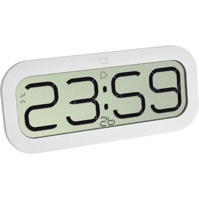 Thuys Radio Gestuurde Klok Bimbam – Groot LCD Display – 5 Melodieën – Alarmfunctie Met Snooze – Wit