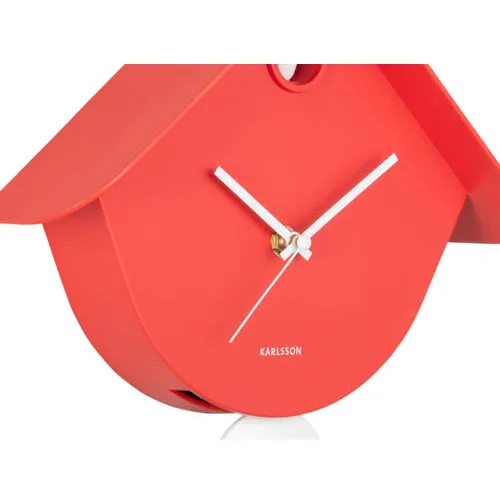 Karlsson Retro Cuckoo wandklok rood, foto 7