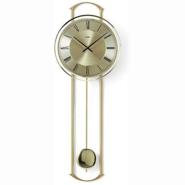 AMS Klok - Rond - Messing - Ø21 cm - Crème