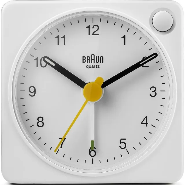 Braun BC02XW - Wekker - Analoog - Reis - Wit
