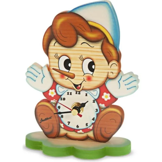 Bartolucci Tafel klok Pinokkio hout | Bartolucci Multi colour
