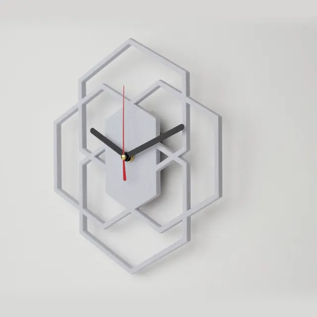Home 3D Moderne Stille Wandklok Stracciatella - Voor Keuken en Binnengebruik - Gemaakt en ontworpen in Nederland