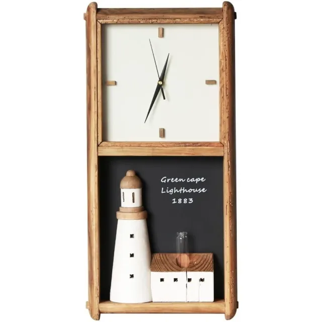 Signes Grimalt wandklok met vuurtoren bruin