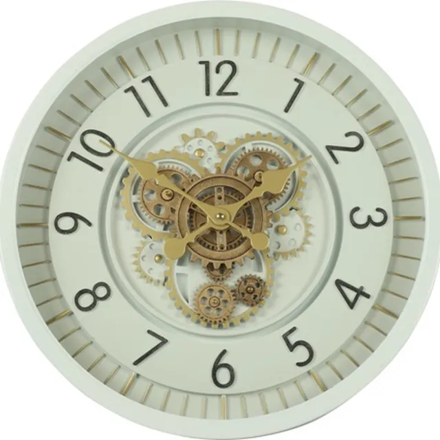 Countryfield Wandklok Celestial metaal Ø46CM wit