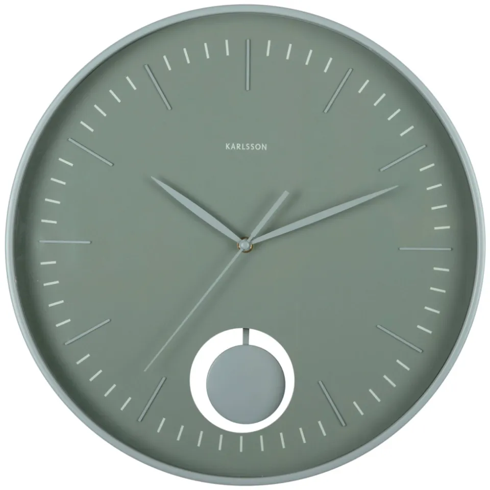Karlsson Grato Pendulum wandklok jungle groen, foto 5
