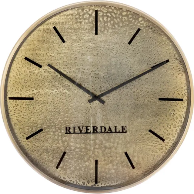 Riverdale Wandklok Phi goud 50cm - Panter klok - Wand decoratie - Klokken