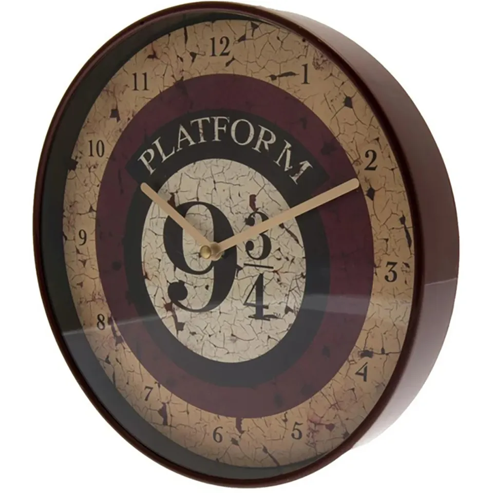 Harry Potter Platform 9 3/4 Wandklok (Crème/Bruin), foto 2